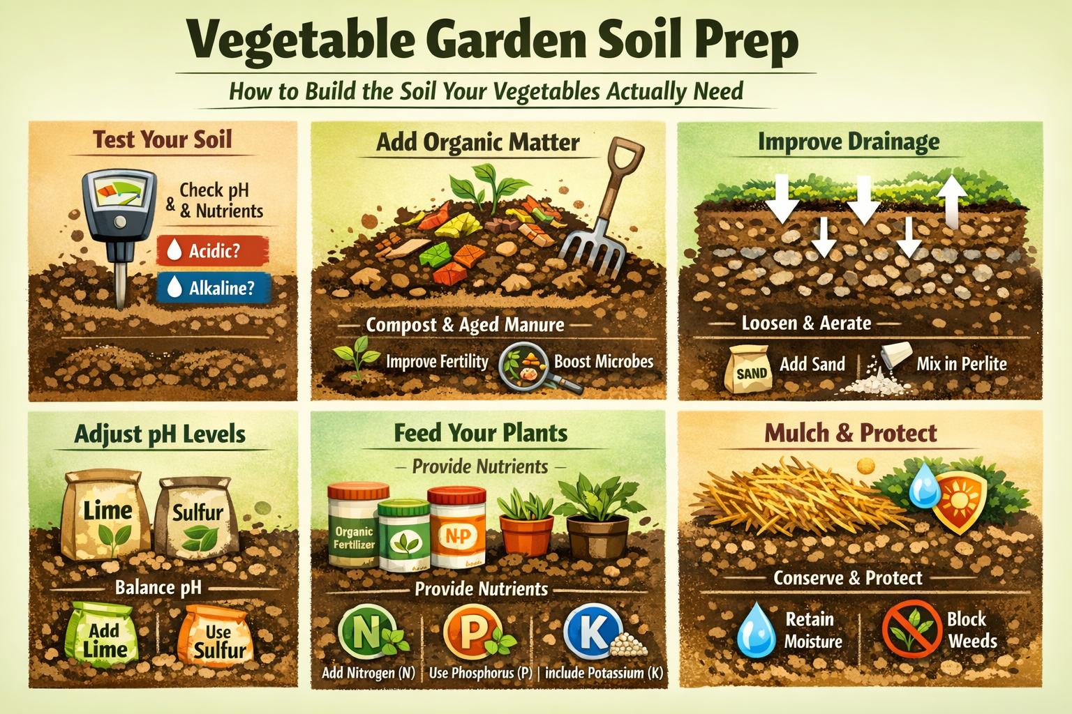 GardenGlove.com vegetable garden soil prep