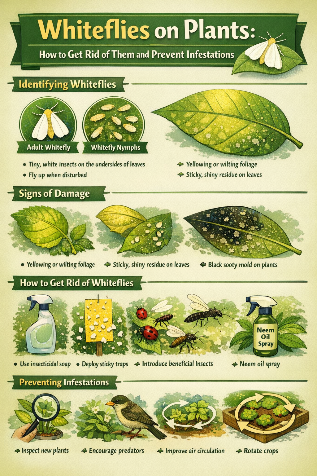 GardenGlove.com Whiteflies on Plants