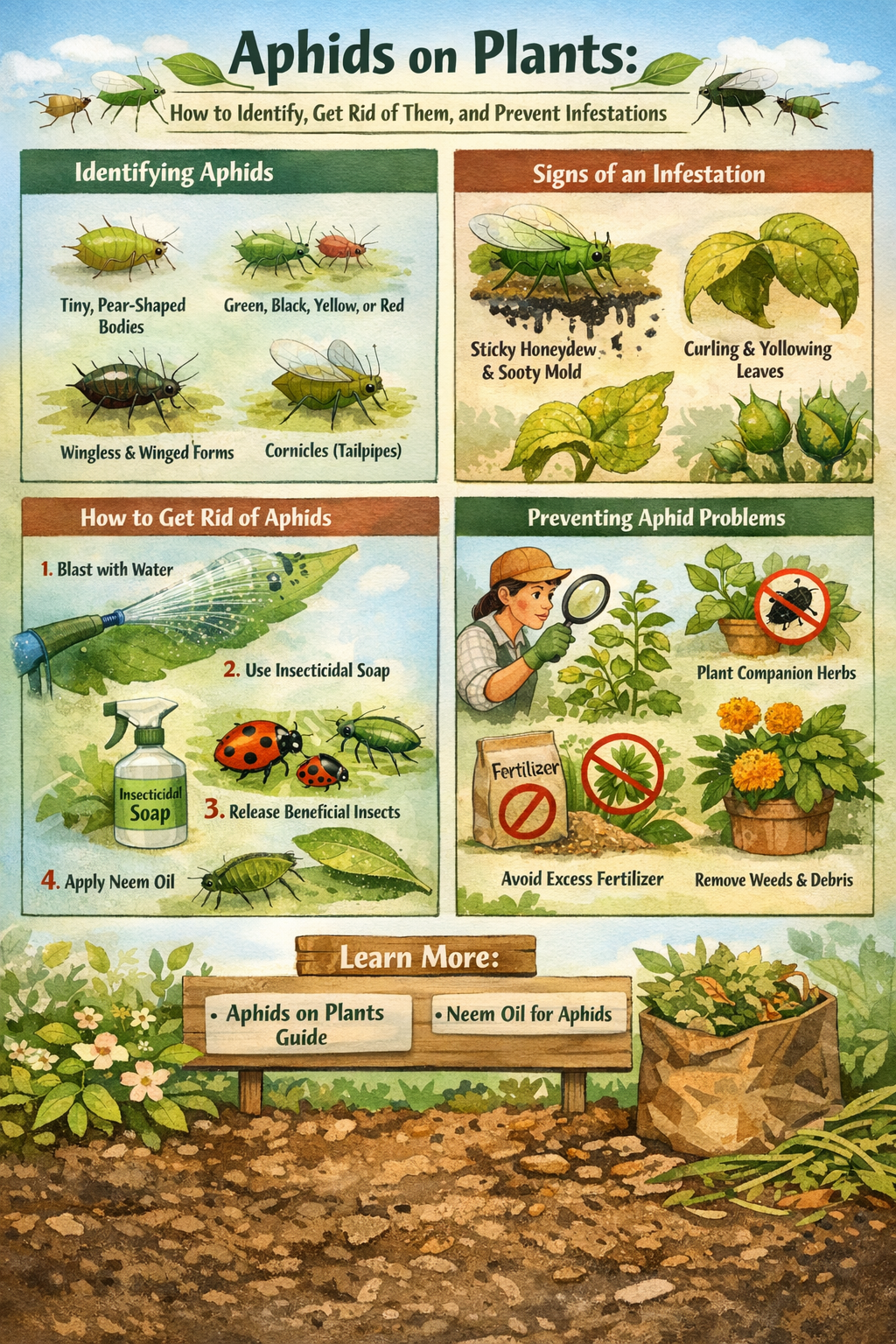 Aphids on plants GardenGlove.com