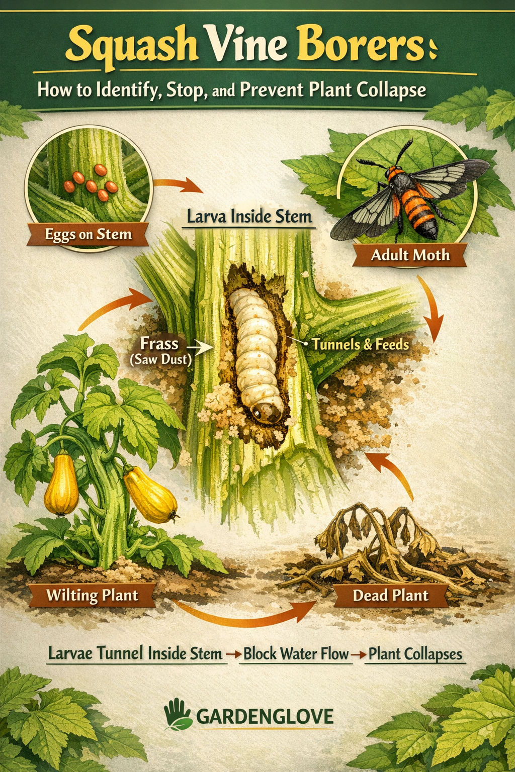 gardenglove.com squash vine borers