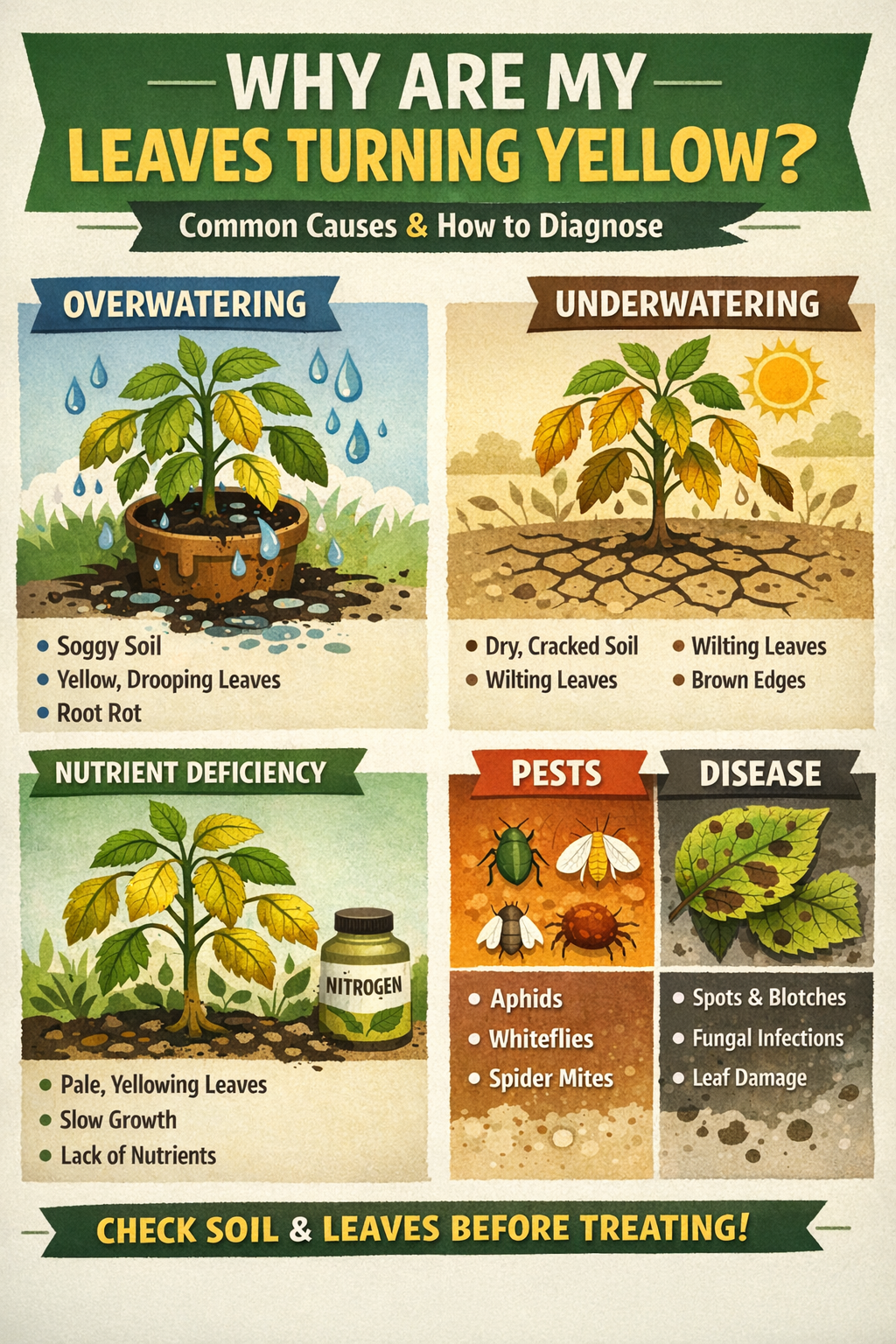 GardenGlove.com Why are my leaves turning yellow?