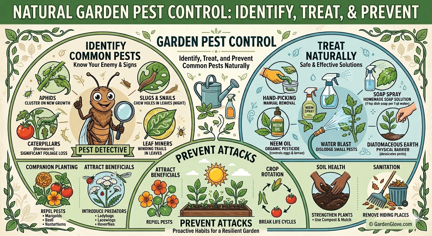 GardenGlove.com Natural garden pest control: identify, treat and prevent