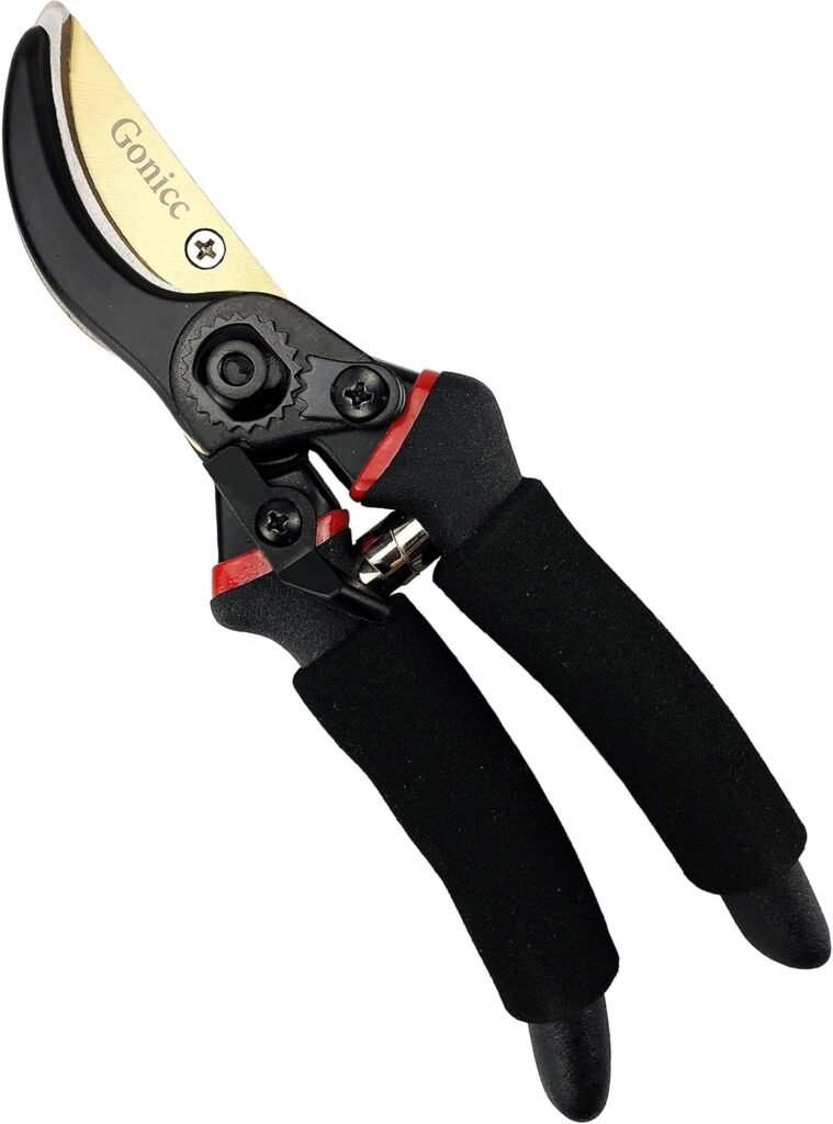 gonicc 8" Professional Titanium Bypass Pruning Shears